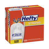 Strong Tall Kitchen Drawstring Bags, 13 gal, 23.75  x 27 , White, 90/Box