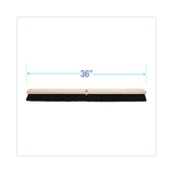 Floor Brush Head, 2.5" Black Tampico Fiber Bristles, 36" Brush