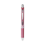 EnerGel RTX Gel Pen, Retractable, Medium 0.7 mm, Black Ink, Pink/Silver Barrel, 3/Pack