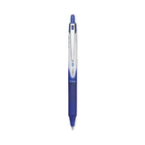 VBall RT Liquid Ink Roller Ball Pen, Retractable, Extra-Fine 0.5 mm, Blue Ink, Blue/White Barrel