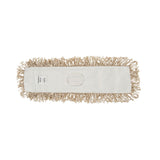 Industrial Dust Mop Head, Hygrade Cotton, 24w x 5d, White