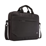 Advantage Laptop Attache, Fits Devices Up to 14", Polyester, 14.6 x 2.8 x 13, Black