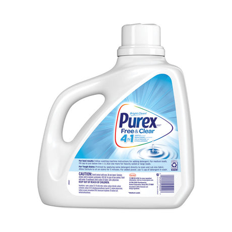 Free and Clear Liquid Laundry Detergent, Unscented, 150 oz Bottle, 4/Carton