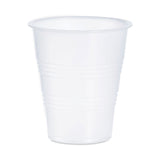 High-Impact Polystyrene Cold Cups, 7 oz, Translucent, 100 Cups/Sleeve, 25 Sleeves/Carton