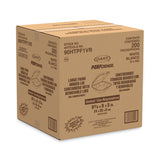 Foam Hinged Lid Container, Vented Lid, 9 x 9.4 x 3, White, 100/Pack, 2 Packs/Carton