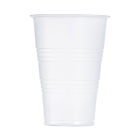 High-Impact Polystyrene Cold Cups, 7 oz, Translucent, 100 Cups/Sleeve, 25 Sleeves/Carton