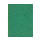 Pressboard Report Cover with Tyvek Reinforced Hinge, Two-Piece Prong Fastener, 3" Capacity, 8.5 x 11, Dark Green/Dark Green