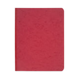 Pressboard Report Cover with Tyvek Reinforced Hinge, Two-Piece Prong Fastener, 3" Capacity, 8.5 x 11, Red/Red