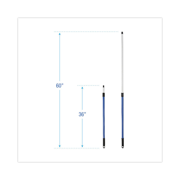 Telescopic Handle for MicroFeather Duster, 36" to 60" Handle, Blue