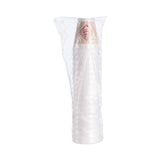 Cafe G Foam Hot/Cold Cups, 12 oz, Brown/Red/White, 20/Pack