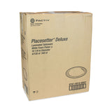Placesetter Deluxe Laminated Foam Dinnerware, Plate, 10.25  dia, White, 540/Carton