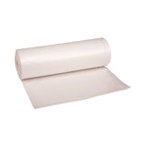 High-Density Can Liners, 45 gal, 19 mic, 40  x 46 , Natural, Perforated Roll, 25 Bags/Roll, 6 Rolls/Carton