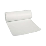 Low-Density Waste Can Liners, 30 gal, 0.5 mil, 30  x 36 , White, Perforated Roll, 10 Bags/Roll, 20 Rolls/Carton