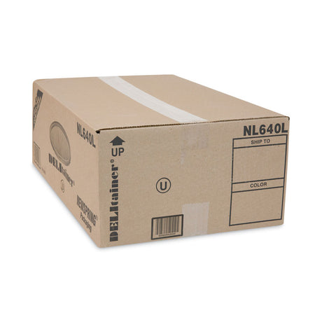 Newspring DELItainer Microwavable Container Lid, 6.45" Diameter x 0.45" h, Translucent, Plastic, 120/Carton