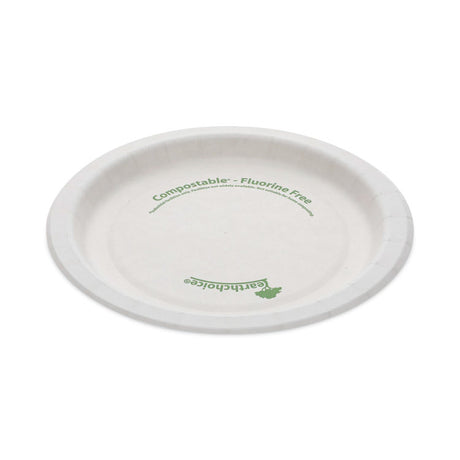 EarthChoice Pressware Compostable Dinnerware, Plate, 6  dia, White, 750/Carton