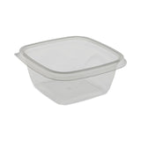 EarthChoice Square Recycled Bowl, 16 oz, 5 x 5 x 1.75, Clear, Plastic, 504/Carton