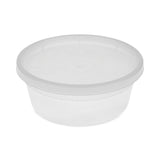 Newspring DELItainer Microwavable Container, 8 oz, 1.13 x 2.8 x 1.33, Clear, Plastic, 240/Carton