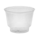 EarthChoice Recycled Clear Plastic Sundae Dish, 8 oz, 4  dia x 3 h, Clear, 60/Bag, 15 Bags/Carton