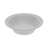 Placesetter Satin Non-Laminated Foam Dinnerware, Bowl, 5 oz, 4.5  dia, White, 1,250/Carton