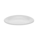 Placesetter Satin Non-Laminated Foam Dinnerware, Plate, 6  dia, White, 1,000/Carton