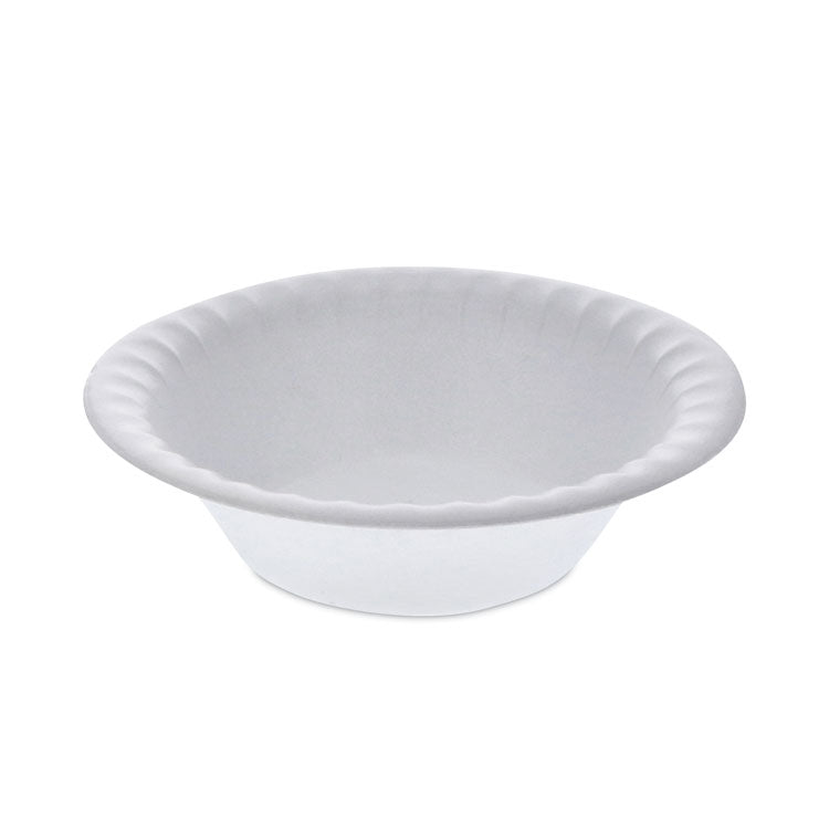 Placesetter Satin Non-Laminated Foam Dinnerware, Bowl, 12 oz, 6  dia, White, 1,000/Carton