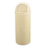 Marshal Classic Container, 25 gal, Plastic, Beige