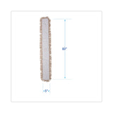 Industrial Dust Mop Head, Hygrade Cotton, 60w x 5d, White