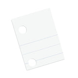 Composition Paper, 5-Hole, 8 x 10.5, Wide/Legal Rule, 500/Pack