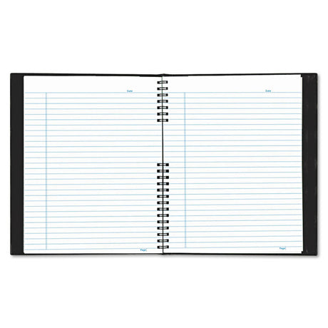 EcoLogix NotePro Executive Notebook, 1-Subject, Medium/College Rule, Black Cover, (100) 11 x 8.5 Sheets