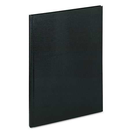 Executive Notebook with Ribbon Bookmark, 1-Subject, Medium/College Rule, Black Cover, (75) 10.75 x 8.5 Sheets