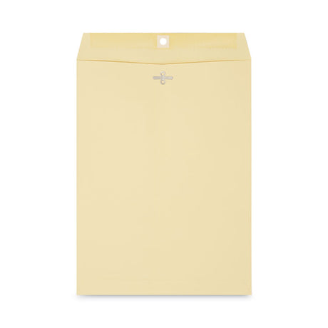 Kraft Clasp Envelope, #10 1/2, Square Flap, Clasp/Gummed Closure, 9 x 12, Brown Kraft, 100/Box