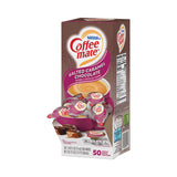 Liquid Coffee Creamer, Salted Caramel Chocolate, 0.38 oz Mini Cups, 50/Box