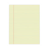 Glue Top Pads, Wide/Legal Rule, 50 Canary-Yellow 8.5 x 11 Sheets, Dozen