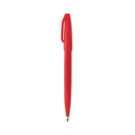 Sign Pen Fine Point Color Marker, Extra-Fine Bullet Tip, Red, Dozen