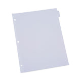 Self-Tab Index Dividers, 8-Tab, 11 x 8.5, White, 24 Sets