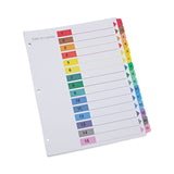 Deluxe Table of Contents Dividers for Printers, 15-Tab, 1 to 15  Table Of Contents, 11 x 8.5, White, 6 Sets