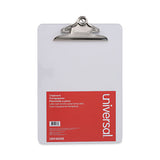 Plastic Clipboard with High Capacity Clip, 1.25" Clip Capacity, Holds 8.5 x 11 Sheets, Clear