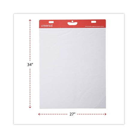 Renewable Resource Sugarcane Based Easel Pads, Unruled, 27 x 34, White, 50 Sheets, 2/Carton