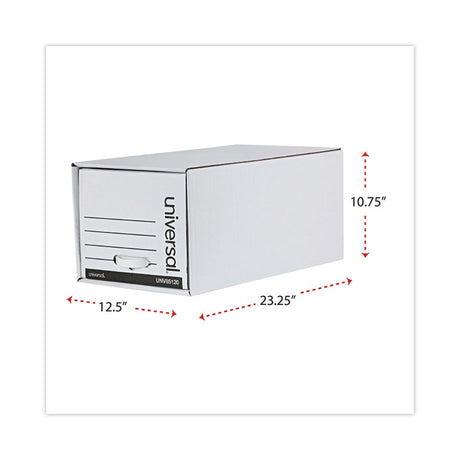Economy Storage Drawer Files, Letter Files, White, 6/Carton