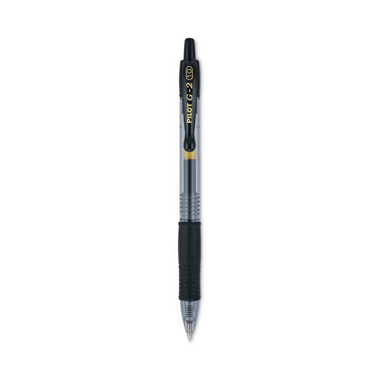 G2 Premium Gel Pen, Retractable, Bold 1 mm, Black Ink, Smoke/Black Barrel, Dozen