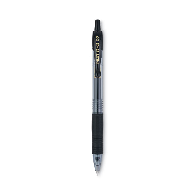 G2 Premium Gel Pen Convenience Pack, Retractable, Fine 0.7 mm, Black Ink, Smoke/Black Barrel, 36/Pack