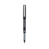 Precise V5 Roller Ball Pen, Stick, Extra-Fine 0.5 mm, Black Ink, Black/Clear Barrel, Dozen