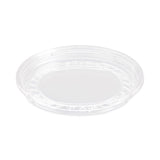 Bare Eco-Forward RPET Deli Container Lids, ProPlanet Seal, Recessed Lid, Fits 8 oz, Clear, Plastic, 50/Pack, 10 Packs/Carton
