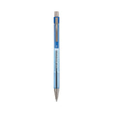 Better Ballpoint Pen, Retractable, Fine 0.7 mm, Blue Ink, Translucent Blue Barrel, Dozen