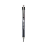 Better Ballpoint Pen, Retractable, Medium 1 mm, Black Ink, Smoke Barrel, Dozen