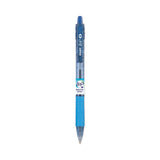 B2P Bottle-2-Pen Recycled Ballpoint Pen, Retractable, Medium 1 mm, Blue Ink, Translucent Blue Barrel, Dozen