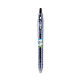 B2P Bottle-2-Pen Recycled Gel Pen, Retractable, Fine 0.7 mm, Black Ink, Translucent Blue Barrel