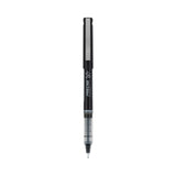 Precise V7 Roller Ball Pen, Stick, Fine 0.7 mm, Black Ink, Black/Clear Barrel, Dozen