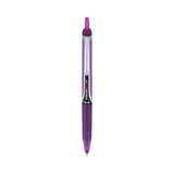 Precise V5RT Roller Ball Pen, Retractable, Extra-Fine 0.5 mm, Purple Ink, Purple Barrel