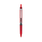 Precise V5RT Roller Ball Pen, Retractable, Extra-Fine 0.5 mm, Red Ink, Red Barrel